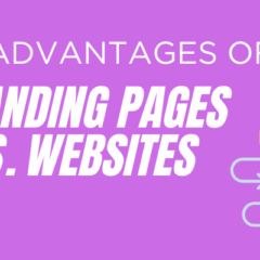 advantages of landing pages vs websites blog post featured image